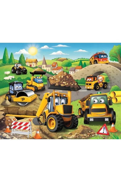 Walltastic Tapet Fototapet Excavator Excavatoare JCB Construcții Utilaje de c...