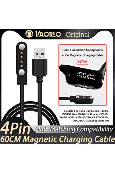 Choice New Magnetic Charging Cable For S10/New X7/Sanag 4 Pin 60CM Bone Condu...
