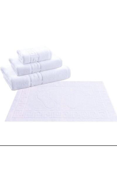 OEM Set 3 Prosoape - Plus 1 Covoras Baie 30x50 50x90 70x140 100% Bumbac | 018