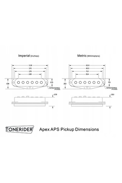 NO BRAND Tonerider Apex Plus Set de traductoare plate (Wh)