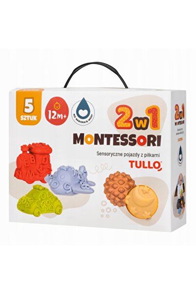 NO BRAND Vehicule senzoriale Tullo 498, mingi senzoriale, set Montessori 5 piese