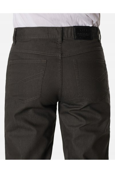 NO BRAND Pantaloni bărbați 100% bumbac croială clasică dreaptă 215317 w42 maro