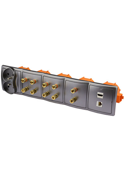 simonk Priză de perete HDMI cu 10 căi, RJ-45, 230V
