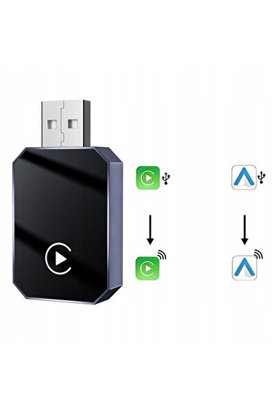 NO BRAND Dispozitiv wireless CarPlay 2 în 1, adaptor auto wireless Android Auto