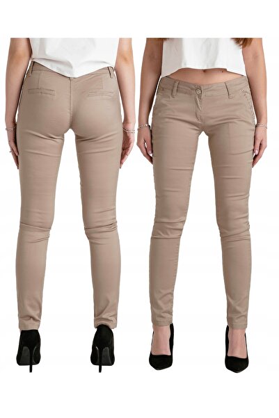 NO BRAND Pantaloni skinny eleganți de damă, cu talie elastică, din bumbac 919...