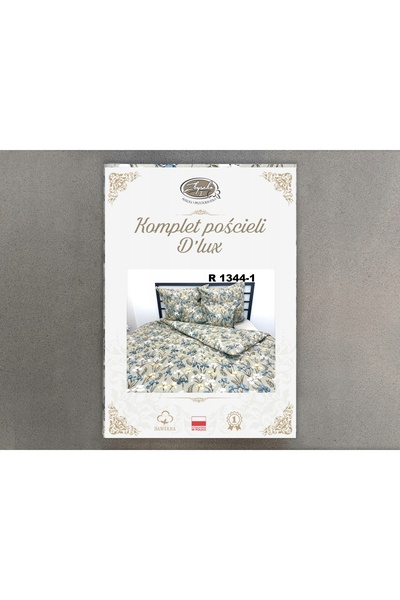 NO BRAND Lenjerie de pat Bumbac 160X200 Lux 1344-1 Flori Bej
