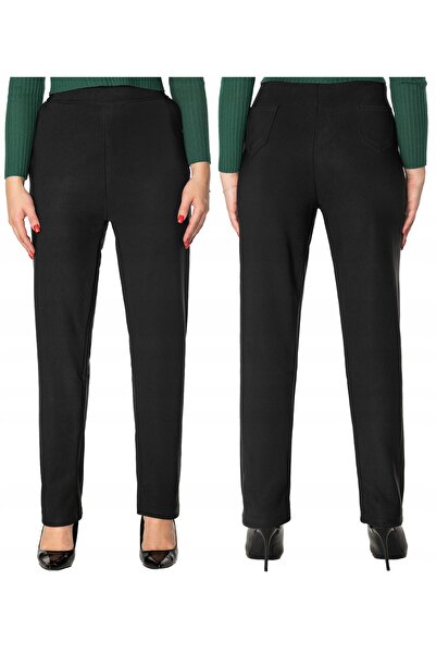 NO BRAND Pantaloni eleganți călduroși, căptușiți cu fleece, pentru femei 532-...