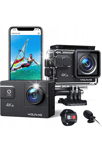 NO BRAND Cameră Sport 4K 60Fps Rezistentă la apă 40m Wifi EIS Touch