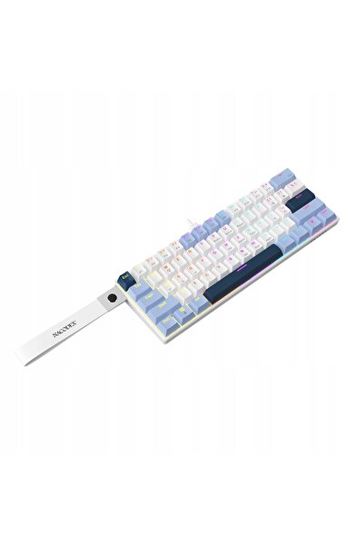 NO BRAND Tastatură mecanică de gaming Ajazz 60% Nk61 cu switch-uri roșii, cu ...
