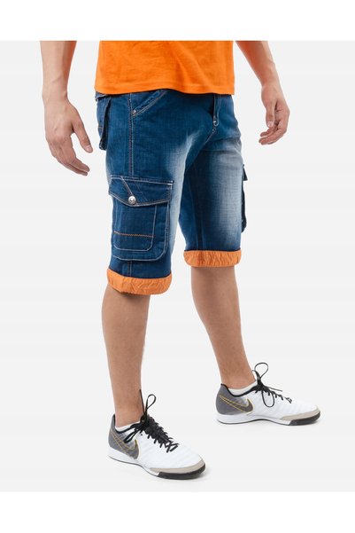 NO BRAND Pantaloni scurți subțiri, tip cargo, de bărbați 7614 86cm
