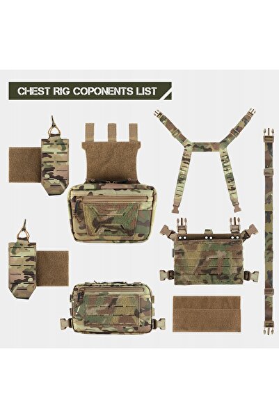 NO BRAND Votagoo Vestă Tactică Modulară de Antrenament Universală Multicam