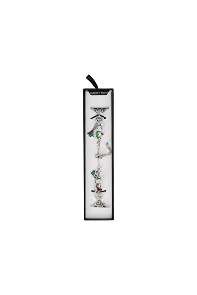 NO BRAND Brățară elegantă de Crăciun pentru Apple Watch 38 40 41 mm Charm Gla...