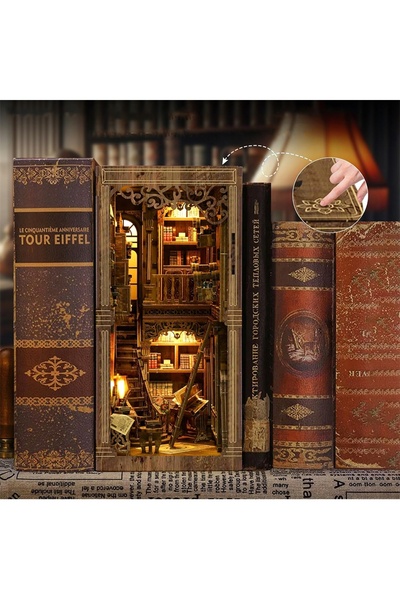 NO BRAND Căsuță miniaturală DIY - Amintiri din o librărie retro |   Colț de c...