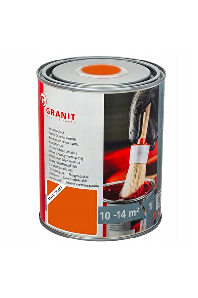 NO BRAND Vopsea lac portocaliu de avertizare cu uscare rapidă Нополюкс Granit 1L