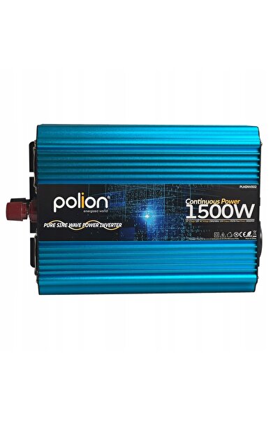 NO BRAND Polion 12V/230V 1500W Invertor auto cu undă sinusoidală pură