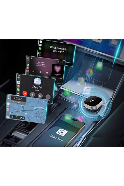 NO BRAND Adaptor Wireless Mini Carplay Android Auto Wifi Bt 5Ghz Wifi Bt 5.0