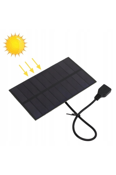 NO BRAND Încărcător solar turistic, panou solar de 1.5W 5V
