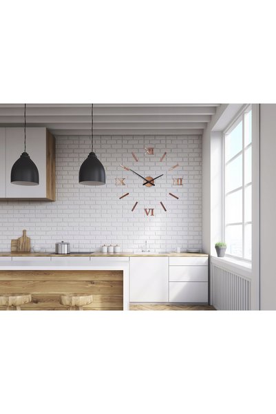 NO BRAND Ceas de perete cu cifre romane - 75 cm! DIY interesant