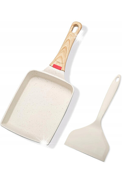 NO BRAND Tigaie pentru omletă japoneză tamagoyaki 18,5 × 15 cm antiaderentă