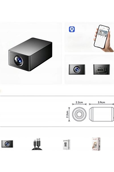 NO BRAND Mini Cameră de Supraveghere Full HD 1080P WLAN WiFi