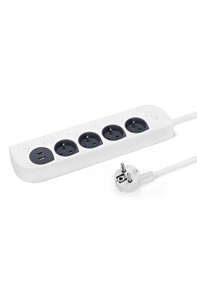 MONTIS Prelungitor Mt143 - 4 prize + USB-A + USB-C, 1,4m