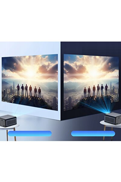NO BRAND Proiector 30000lm wifi android smart tv impermeabil 4k autofocus