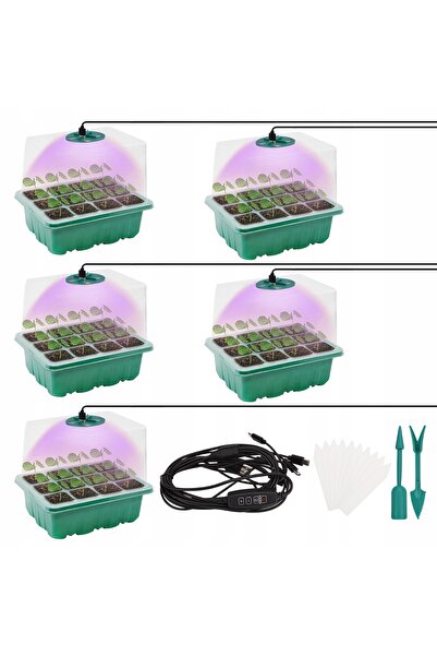 NO BRAND 5x Mini-seră pentru pervazul ferestrei, pentru germinarea semințelor...