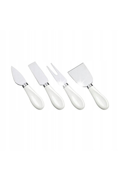 NO BRAND Set de 4 cuțite pentru brânză cu mânere din porțelan Cilio