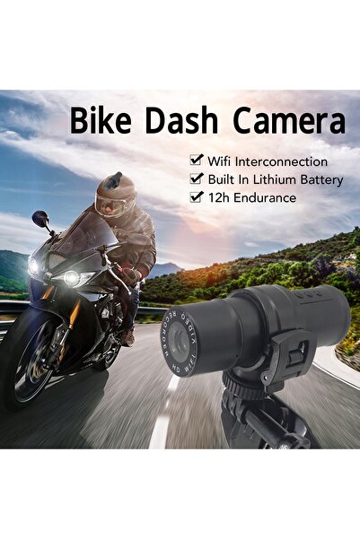 NO BRAND Înregistrator video pentru motocicletă 1080P Full HD cu unghi larg d...