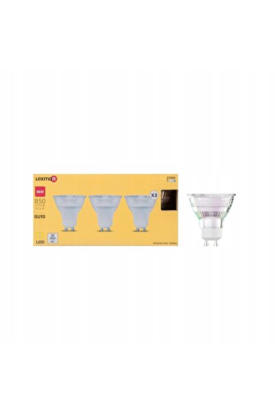 NO BRAND Bec LED GU10 3 bucăți 7.4 W 850 Lm Cald