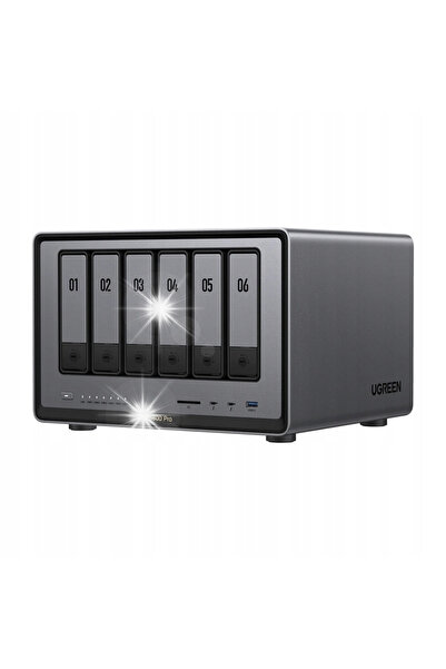 Ugreen Dxp6800 Pro 6-Bay Nas File Server Intel I5-1235U 8Gb Ddr5 8K