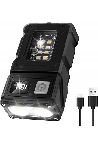 NO BRAND LANTARCA LED MINI EDC USB-C COB MAGNETIC CLIP MULTIMOD
