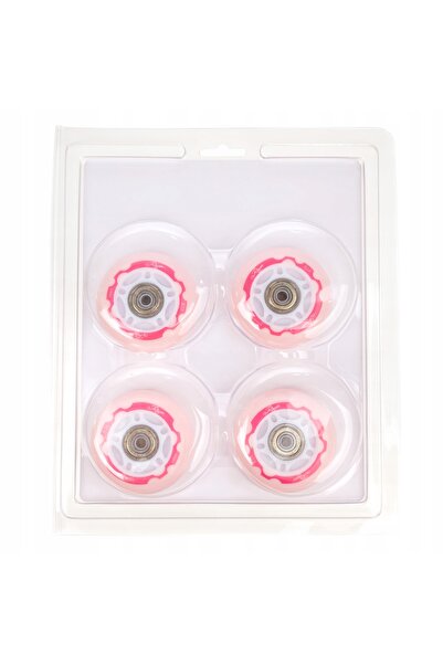 NO BRAND 8 roți LED luminoase pentru patine cu rotile Raven, Lia Roz, 64mm, P...