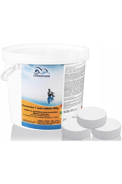 NO BRAND Chemo chlor t tablete mari de clor stabilizat pentru piscină Chemofo...