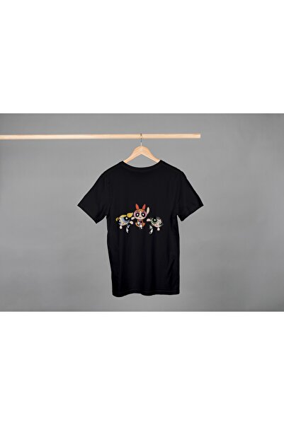 Noname Tricou Unisex Bumbac Premium Casual " Blossom bubbles powerpuff " Insc...
