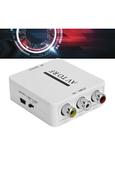 NO BRAND Mini adaptor audio, convertor video TV RCA AV CVSB la RF, amplificat...