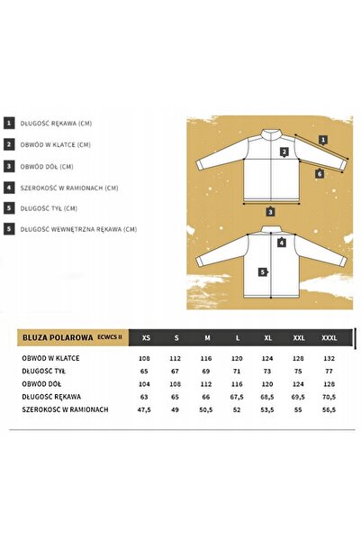 NO BRAND Bluză polară Texar Ecwcs Ii Gri R.XL Întărită