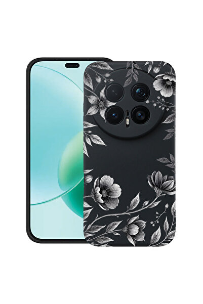bestcase ®   Θήκη TPU Υπέρλεπτη Husa για Honor Magic8 Pro, Μαύρο Φλοράλ, 3156...