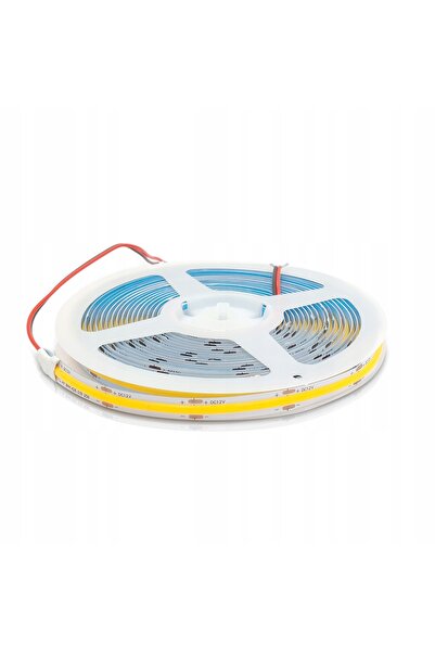 NO BRAND Bandă LED cu lumină caldă, dimabilă, 3m, COB, Set Lumos LED + Sursă ...