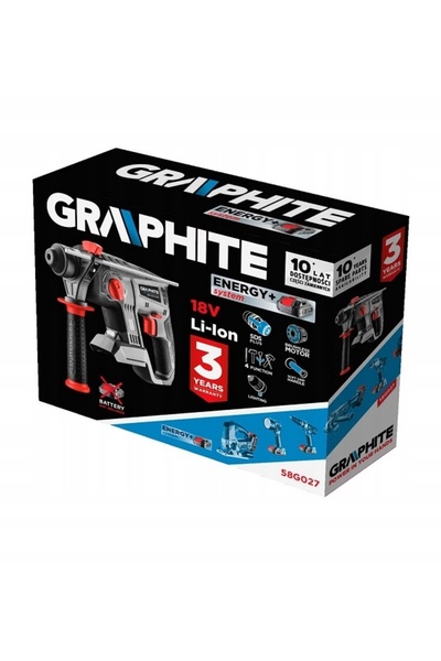 NO BRAND Ciocan rotopercutor fără fir, fără perii, 18V, fără acumulator, SDS ...