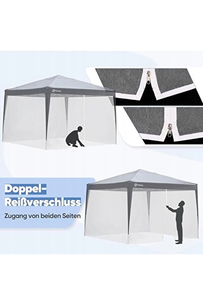 NO BRAND Plasă de țânțari pentru pavilion, plasă anti-insecte, albă, 3x3M, cu...