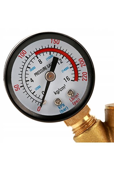 NO BRAND Reductor de presiune a apei cu manometru 26mm Dn15 Regulator 0,05-0,...