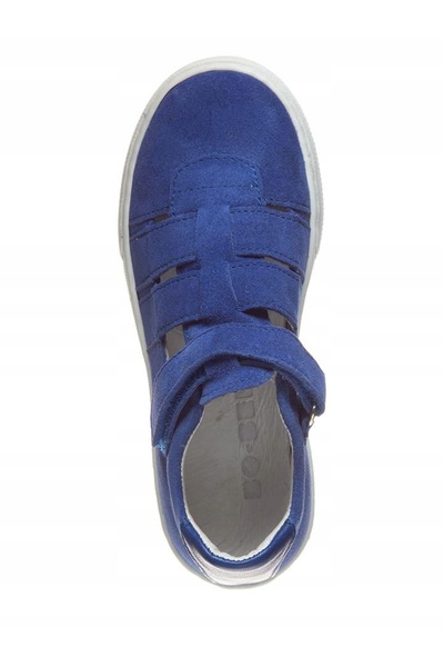 NO BRAND Botine clasice din piele Nibieskie cu velcro, croială bo-bell, mărim...