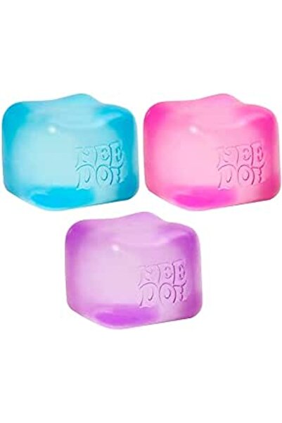 Schylling Needoh Nice Cube Sensory Toy with a Super Solid Squish - Colors May...