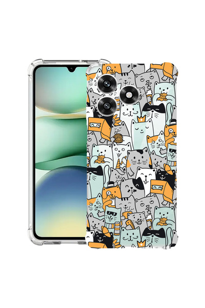 bestcase ®   Husă Antișoc pentru Honor 600 Lite, Model cu pisici, 3145732 AS ...