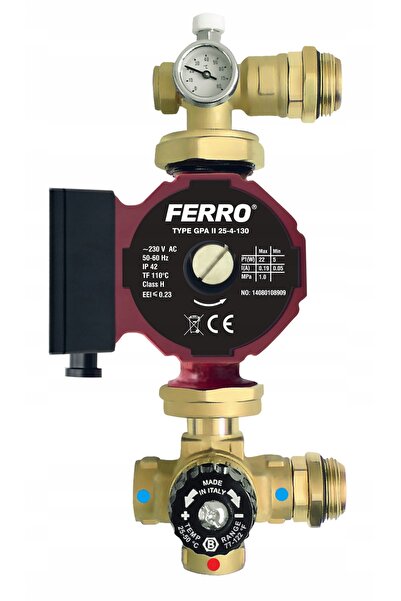 NO BRAND Grup de amestec Ferro pentru distribuitor de 1 inch cu pompă electro...