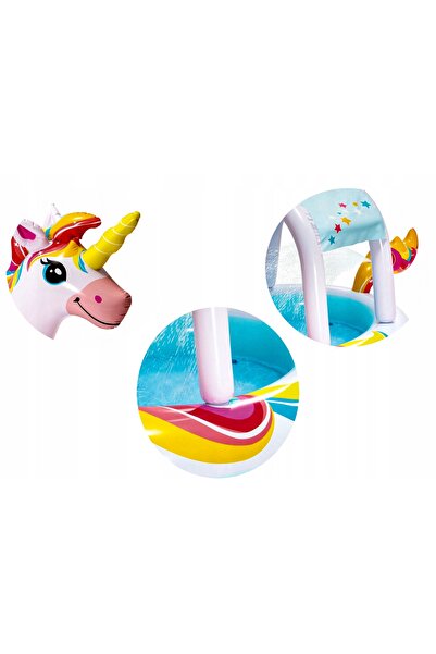 NO BRAND Piscina gonflabilă ovală Intex 254 x 132 cm unicorn