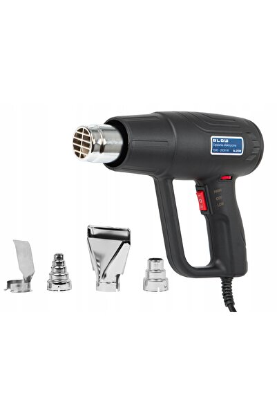 NO BRAND Aerotermă electrică 2000W Reglabilă 230V 100-600 °   C Mocna 2 vitez...