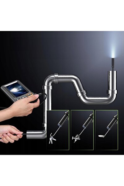 NO BRAND Cameră endoscopică de inspecție USB, LCD Full HD de 4.3 ", impermeab...