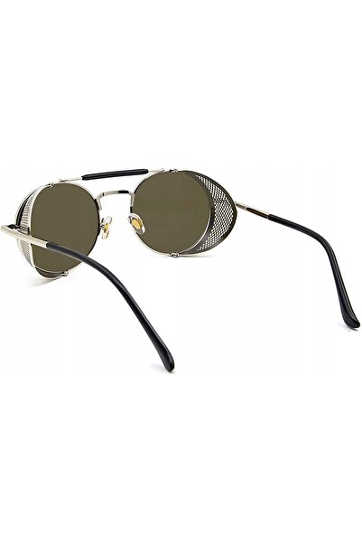 NO BRAND Ochelari de soare Kingseven, lentile steampunk, formă rotundă, retro...